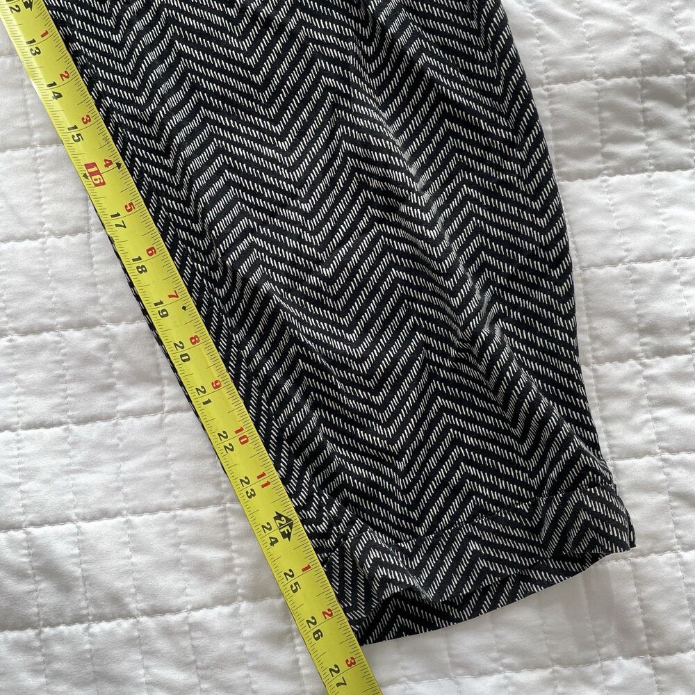 Old Navy Black Soft Pants Boho Print Ankle Cropped Lounge Bottoms Womens Size XL - Picture 11 of 11